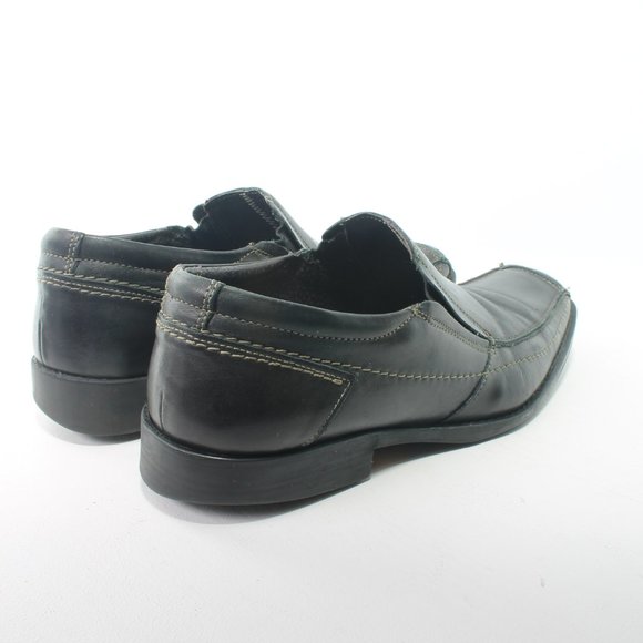 BOTTESINI Square Toe Men\'s Black Leather Loafer Size 10M main image 12